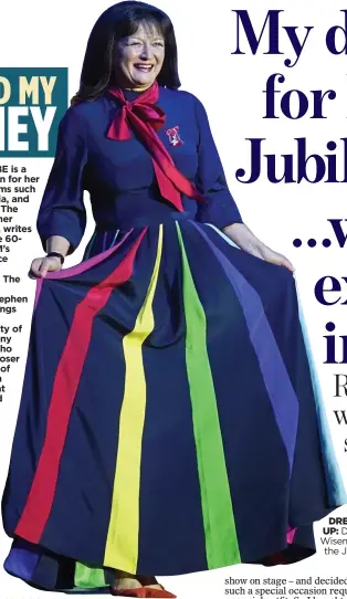  ?? ?? DRESSED UP: Debbie Wiseman at the Jubilee