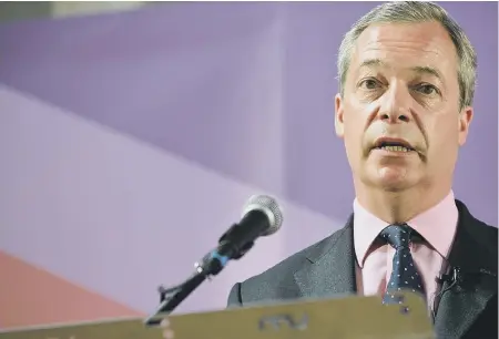  ??  ?? The March from Sunderland to London will be led by former Ukip leader Nigel Farage.