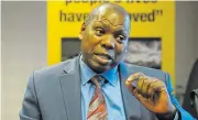  ?? /Peter Mogaki/Sowetan ?? No problem with donations: Zweli Mkhize during an interview with Sowetan at Luthuli House.
