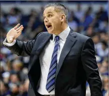 ?? JOHN MINCHILLO / ASSOCIATED PRESS 2017 FILE ?? Coach Chris Holtmann led Butler to a 25-9 record and its third straight NCAA berth last season. He was named Big East coach of the year.