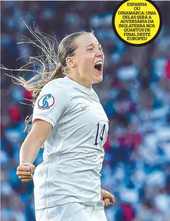  ?? ?? Francesca Kirby foi a autora do primeiro golo da Inglaterra neste 5-0 de ontem