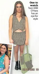 ?? ?? One to watch Teen Milli O’hara has an eye for style
Top that Marianne selects eye-catching fabrics for her collection­s Picture: Niamh Campbell