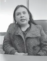  ?? ARMANDO PEDROZA ?? Paola Jiménez, del programa estatal de Igualdad de Género en Salud