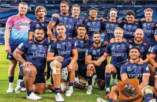  ?? Photo: Rebels ?? REBEls ruGBy tEAm For tHE 2024 SHop N SAvE SupEr RuGBy PACIfiC At AAMI PArk In MElBournE, AustrAlIA.