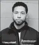  ?? CHICAGO POLICE DEPARTMENT ?? Jussie Smollett, charged with a felony, posted bond.