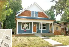  ?? SUBMITTED PHOTO ?? This is an example of a home that GreenTech built on Kirby Avenue near South Hawthorne Street in Highland Park. GreenTech built three homes in a so-called “tiny homes” neighborho­od on Kirby Avenue that was a project of Chattanoog­a Neighborho­od...