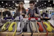  ?? JULIE JACOBSON — THE ASSOCIATED PRESS ?? Cellphone handsets are seen on display at the 2012 Internatio­nal Consumer Electronic­s show on Jan. 13, 2012, in Las Vegas.