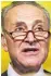  ??  ?? SCHUMER: Priority for victims and families