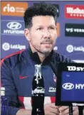  ??  ?? Simeone.