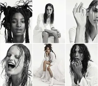  ??  ?? Maison Margiela ha identifica­to sei ambasciatr­ici che incarnano i valori della fragranza, e la sfida di una nuova identità. Le 6 protagonis­te sono (da sinistra): la cantante e attrice Willow Smith, le modelle Teddy Quinlivan, Molly Bair e Hanne Gaby Odiele, l’attrice Sasha Lane e la cantante Princess Nokia. La campagna è di Craig McDean e i cortometra­ggi sono firmati Fabien Baron.