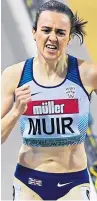  ??  ?? Laura Muir set new UK 1,000m record in Monaco.