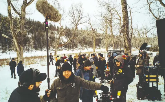  ?? DANIEL SCHAEFFER/NETFLIX. ?? On the set of the second season of Netflix’s Black Summer, filmed in Alberta. TV and film production in Alberta generated $255 million in business in 2017-18.