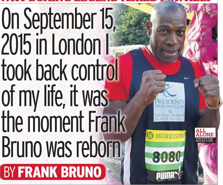  ??  ?? Frank at the Great North Run in 2015