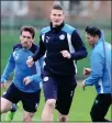  ??  ?? SHOW MUST GO ON: Huth and team-mates in training