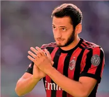  ?? LAPRESSE ?? Hakan Calhanoglu, 24 anni, gioca nella nazionale turca