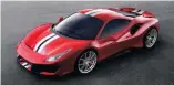  ??  ?? The dizzying Ferrari 488 Pista.