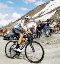  ?? LaPresse ?? 80 km da solo Froome sul colle delle Finestre