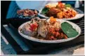  ??  ?? Moeng restaurant cuisine dishes genuine traditiona­l South African dishes.