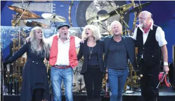  ?? AP FOTO / EVAN AGOSTINI ?? FLEETWOOD MAC comprises, from left, Stevie Nicks, John McVie, Christine McVie, Lindsey Buckingham and Mick Fleetwood.