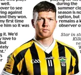  ?? ?? Star in stripes: Kilkenny veteran Walter Walsh