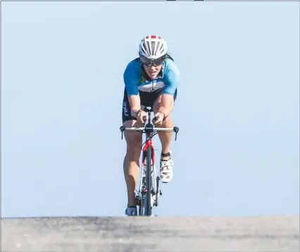  ??  ?? FLYING NAMIBIAN . . . Jean-Paul Burger is one of the star athletes expected to shine at this year’s Bonaqua Troutbeck Africa Triathlon Union Sprint Cup at Troutbeck in Nyanga this weekend