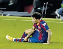  ?? // VALENTÍ ENRICH ?? Coutinho pasó por tercera vez por el quirófano