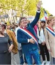  ?? Foto: afp ?? Jean Luc Mélenchon hat sich an die Spit ze der Proteste gestellt.