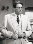  ?? Universal Studios 1962 ?? Atticus Finch, played by Gregory Peck, is a bad lawyer in “To Kill a Mockingbir­d.”