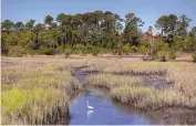  ?? STEPHEN B. MORTON/ASSOCIATED PRESS ?? Marine Corps Recruit Depot Parris Island, located in South Carolina, is particular­ly vulnerable to flooding, coastal erosion and other impacts of climate change.