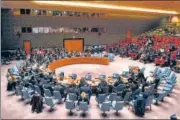  ??  ?? The UN Security Council meets at the UN headquarte­rs in New York in February. AFP