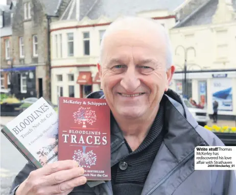  ??  ?? Write stuffThoma­s McKerley has rediscover­ed his love affair with Strathaven