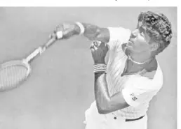  ?? THE HINDU PHOTO LIBRARY ?? A-star: During his playing days, Vijay Amritraj (‘A’) played with Hollywood stars and U.S. Presidents, and generally enjoyed himself while the two others clubbed with him, Bjorn Borg (‘B’) and Jimmy Connors (‘C’) seemed to have limited lives outside the court.