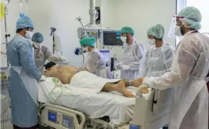  ?? © ?? De ziekenhuiz­en van Marseille zien het aantal covid-19-patiënten opnieuw toenemen. belga