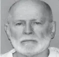 ?? AP ?? James “Whitey” Bulger will have a sentencing hearing Wednesday on 11 murder and 31 racketeeri­ng counts.