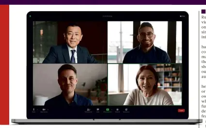  ??  ?? ABOVE Zoom offers a slick experience, so you’ll need to match it with what you provide