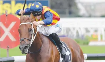  ?? Picture: AAP IMAGE ?? James McDonald rides Nature Strip to victory at Rosehill.