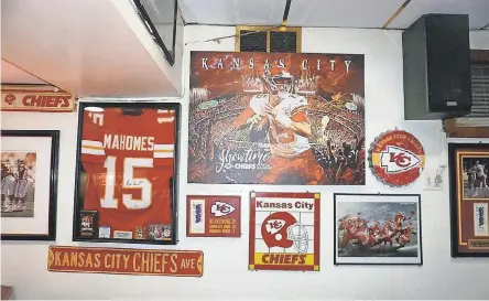  ?? MARINA MAZZONE ?? Only 24, Patrick Mahomes has captured the hearts of Chiefs fans everywhere, especially at Big Charlie’s in Philadelph­ia.