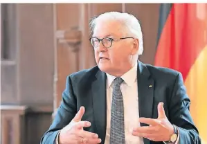  ?? FOTO: SILAS STEIN/DPA ?? Bundespräs­ident Frank-walter Steinmeier hatte die Debatte um eine soziale Pflichtzei­t angestoßen.