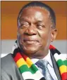  ??  ?? President Mnangagwa