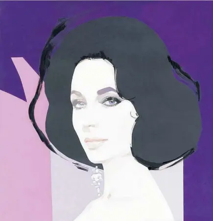  ?? Images by David Downton ?? “A DRAWING is much more about a sense of style,” says David Downton of his portraits, such as the one above of Elizabeth Taylor.