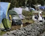  ?? Luis Sinco Los Angeles Times ?? TENTS SIT at a large homeless encampment along Echo Park Lake before the city cleared it last month.