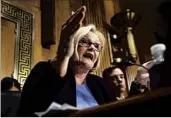  ?? J. SCOTT APPLEWHITE/AP ?? Missouri Sen. Claire McCaskill declined a town hall invite this weekend from a group called Kansas City Indivisibl­e.