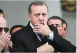  ??  ?? Turkish President Recep Tayyip Erdogan