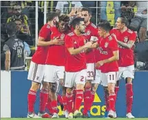  ?? FOTO: AP ?? El Benfica celebra un gol en Estambul