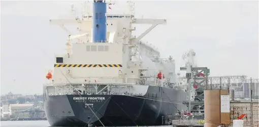  ?? KOJI SASAHARA/ THE ASSOCIATED PRESS FILES ?? The provincial government has said a tax is needed to get a ‘ fair share’ for British Columbians from the export of LNG overseas to hungry Asian markets.
