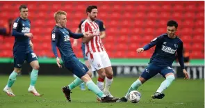  ??  ?? SETBACK: Stoke midfielder Joe Allen could miss the rest of the season.