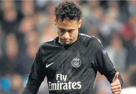  ?? CURTO DE LA TORRE/AFP-14/2/2018 ?? Nova polêmica. Transferên­cia de Neymar para o futebol espanhol, em 2013, é alvo de ação da prefeitura de São Vicente