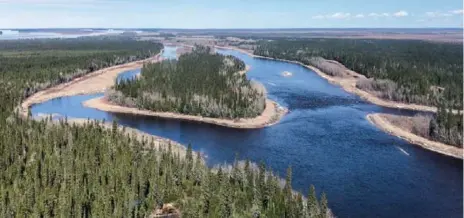  ?? PAUL CHAKASIM/MOOSE CREE FIR ST NATION ?? Moose Cree First Nation is fighting to protect the North French River and South Bluff Creek watersheds from resource developmen­t.