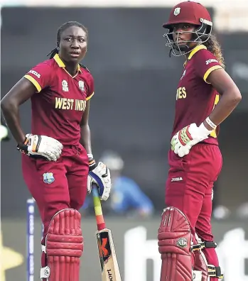  ?? FILE ?? Windies Women’s captain Stafanie Taylor (left) and vice-captain Hayley Matthews.