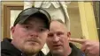  ?? COURTESY UNITED STATES CAPITOL POLICE VIA AP ?? Rocky Mount Police Department Sgt. Thomas “T.J.” Robertson and officer Jacob Fracker are pictured inside the U.S. Capitol.